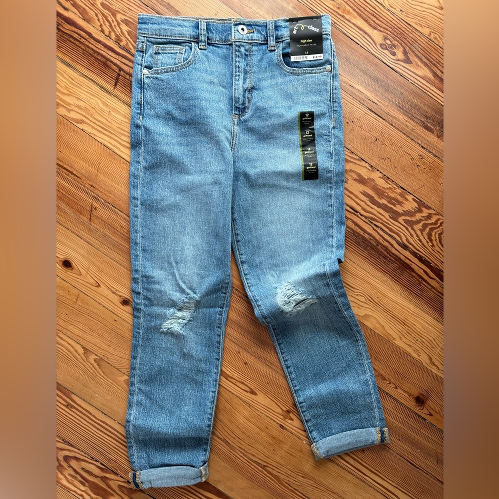 NWT Art Class High Rise  Boyfriend Jeans size 10 Girls